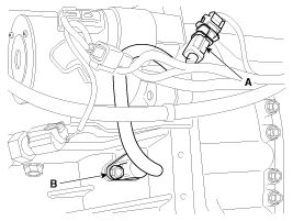 Kia Rio: Removal - Crankshaft Position Sensor (CKPS) - Engine Control