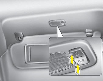 Vanity mirror lamp (if equipped)