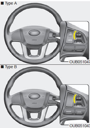 To resume cruising speed at more than approximately 25 mph (40 km/h):