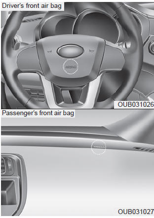 Driver's and passenger's front air bag
