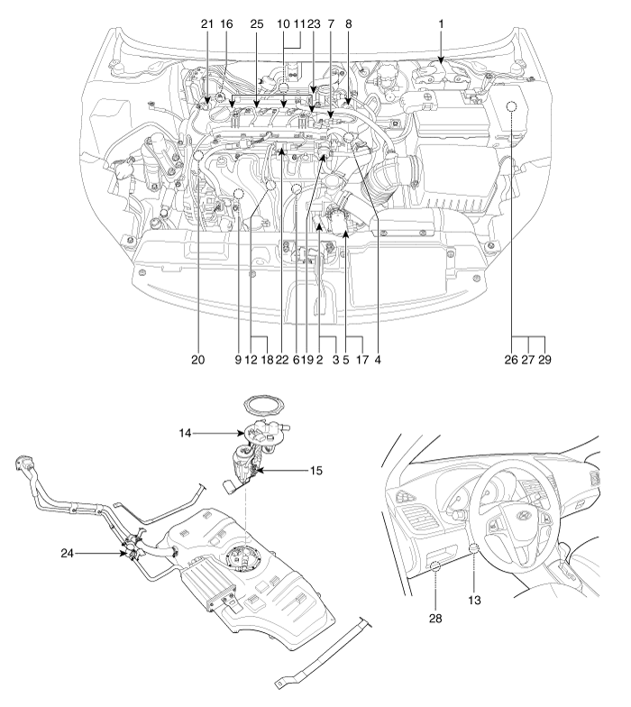 Схема моторного отсека Киа Рио 3. Киа Рио 2 Рестайлинг схема двигателя. Киа Рио 2 схема двигателя. Схема двигателя Киа Пиканто.