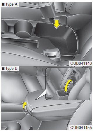 Center console storage (if equipped)